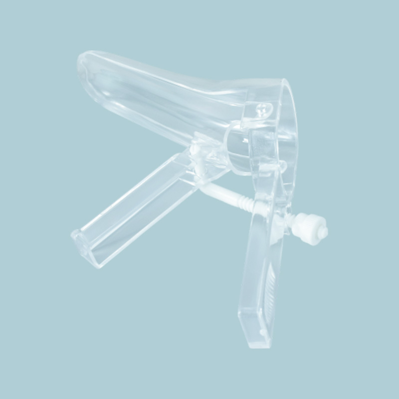 SY009 Side Screw Type PS / PE Disposable Plastic Vaginal Speculum