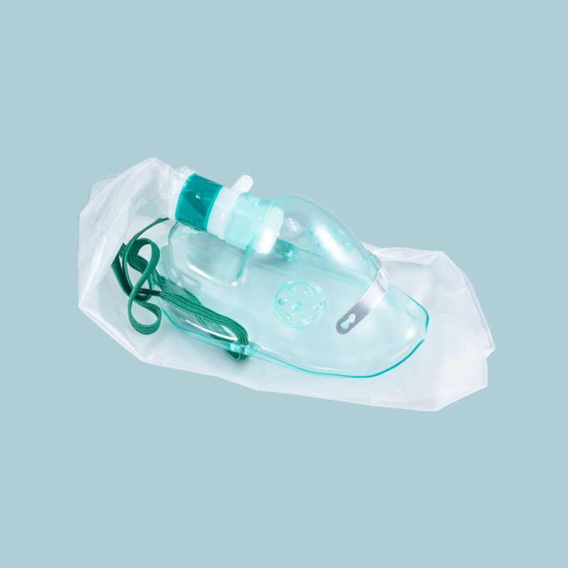 SY040 PVC / PE Disposable Oxygen Mask With Bag For Hospital Laboratory